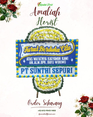 Papan Bunga Duka di Duasadara