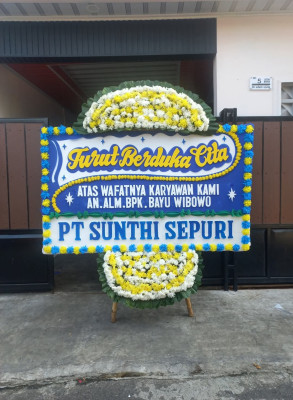 Papan Bunga Duka di Duasadara
